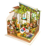Robotime DIY Miniature Dollhouse Kit with Furniture, Wooden Assemble Toy for Kids & Adults