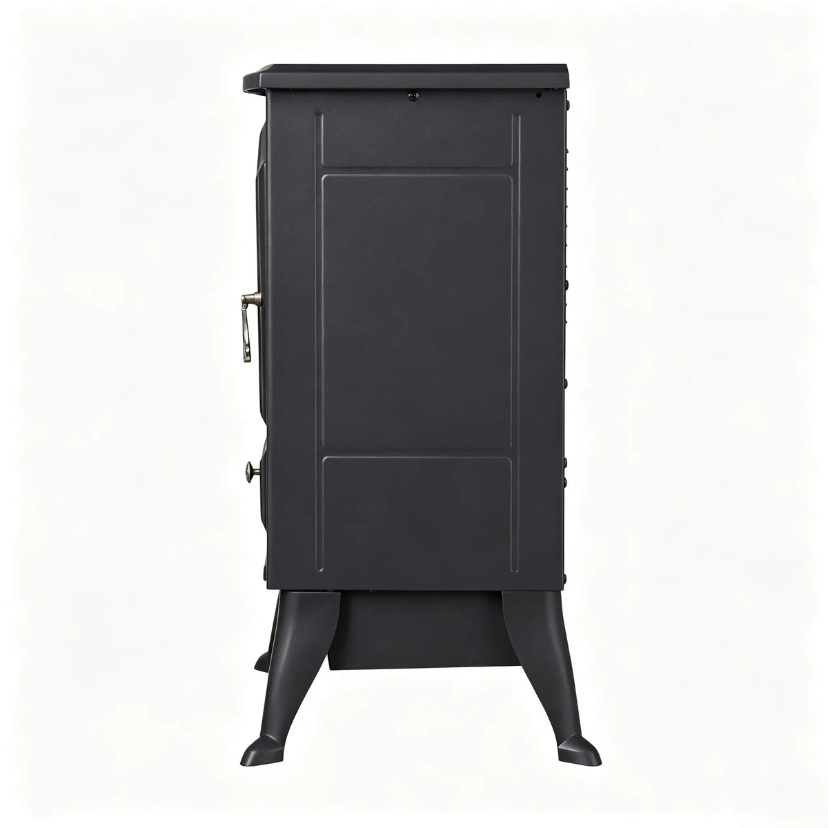 Freestanding Electric Fireplace Heater with Flame Effect, 900W/1800W, Black