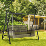 Heavy Duty Metal Porch Swing Stand with A-Frame Design, 240kg Capacity for Garden and Patio