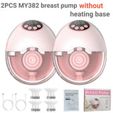 Breast Pump Electric Handsfree BPA Free with Heating & UV Sterilize Lid Optional Wireless Upgrade Wearable Breastfeeding Pump