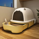 XL Enclosed Cat Litter Box with Pull-Out Drawer & Scoop | Hackerprice®