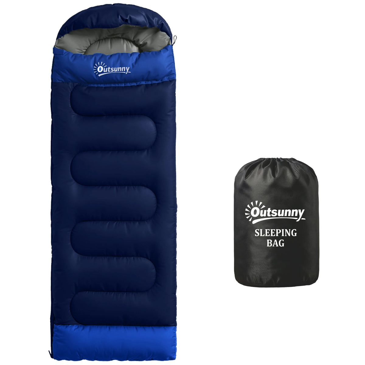 Lightweight Envelope Sleeping Bag for Adults, Machine Washable, 215 x 75cm