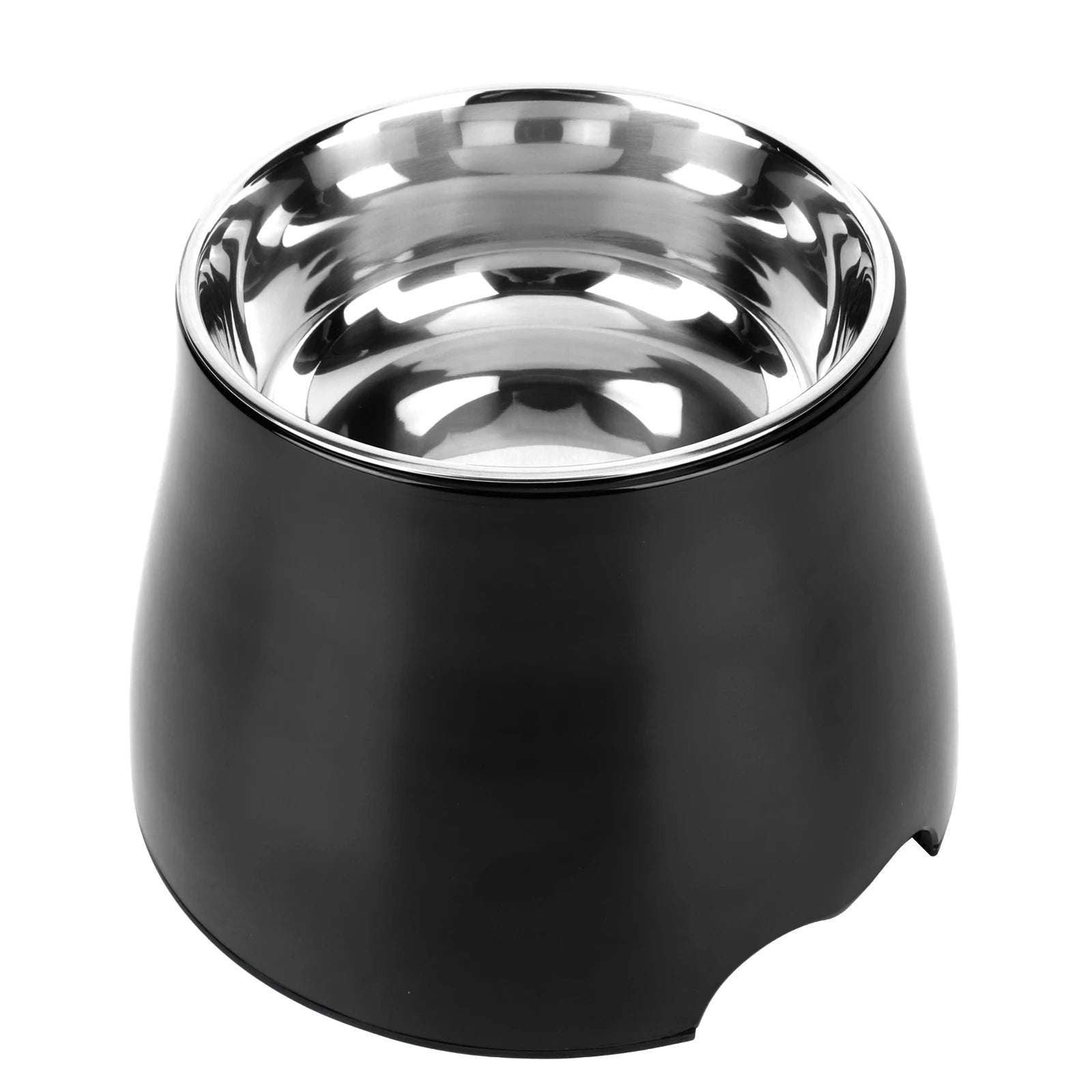 Elevated Stainless Steel Dog Bowl Non-Slip Spill Proof Dishwasher Safe 16.5x16.5x18cm for Large Dogs