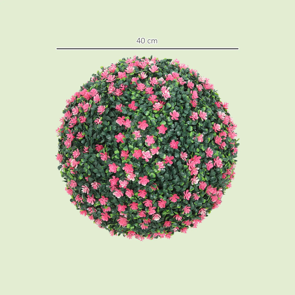 Set of 2 Artificial Topiary Balls Indoor Outdoor Faux Boxwood Balls