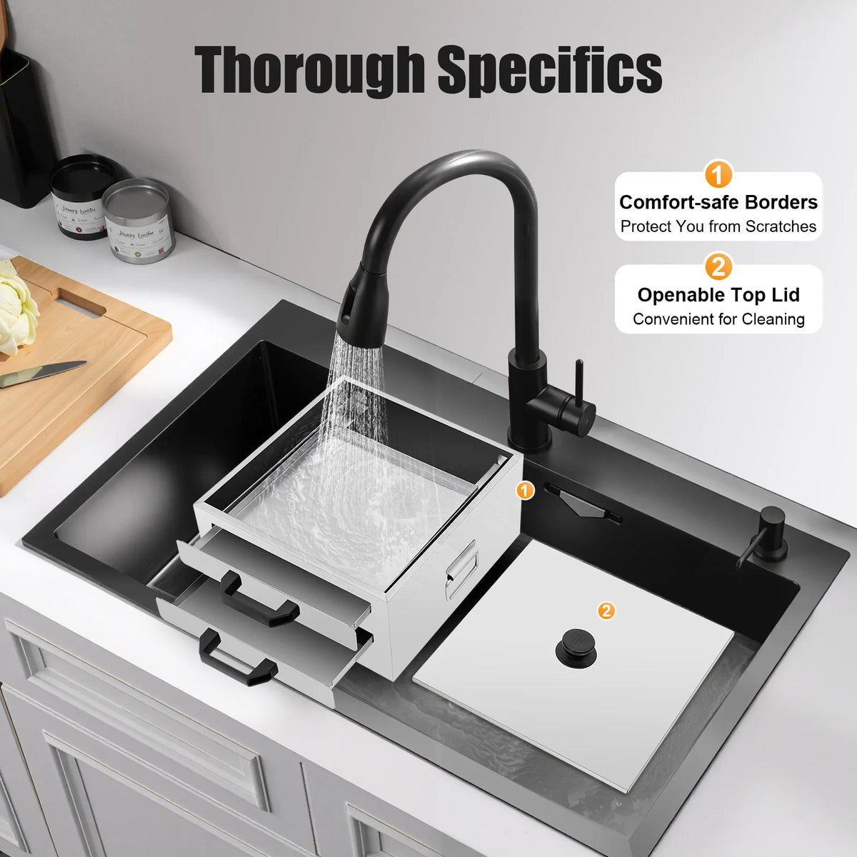 Stainless Steel Double Layer Food Steamer with Tray, Rice Noodle Roll Cooker