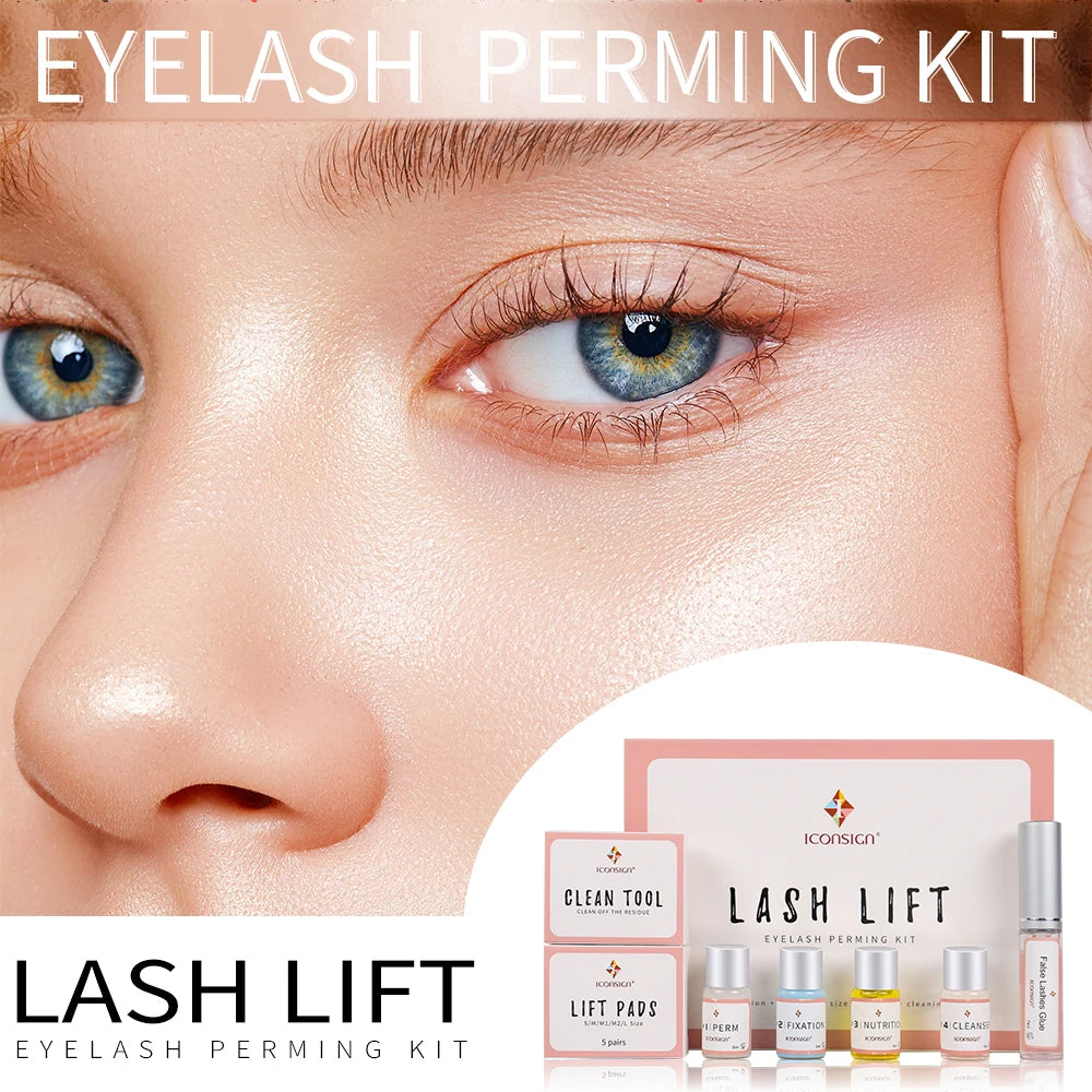 Lash Lift Kit Eyelash Perming and Lifting Set Eyelash Enhancer for Curling and Lengthening Eye Makeup