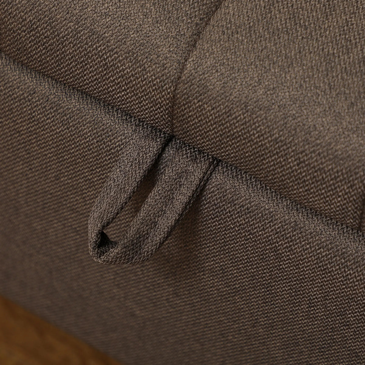 Linen-Look Storage Ottoman Bench with Flip-Top Lid, Dark Brown