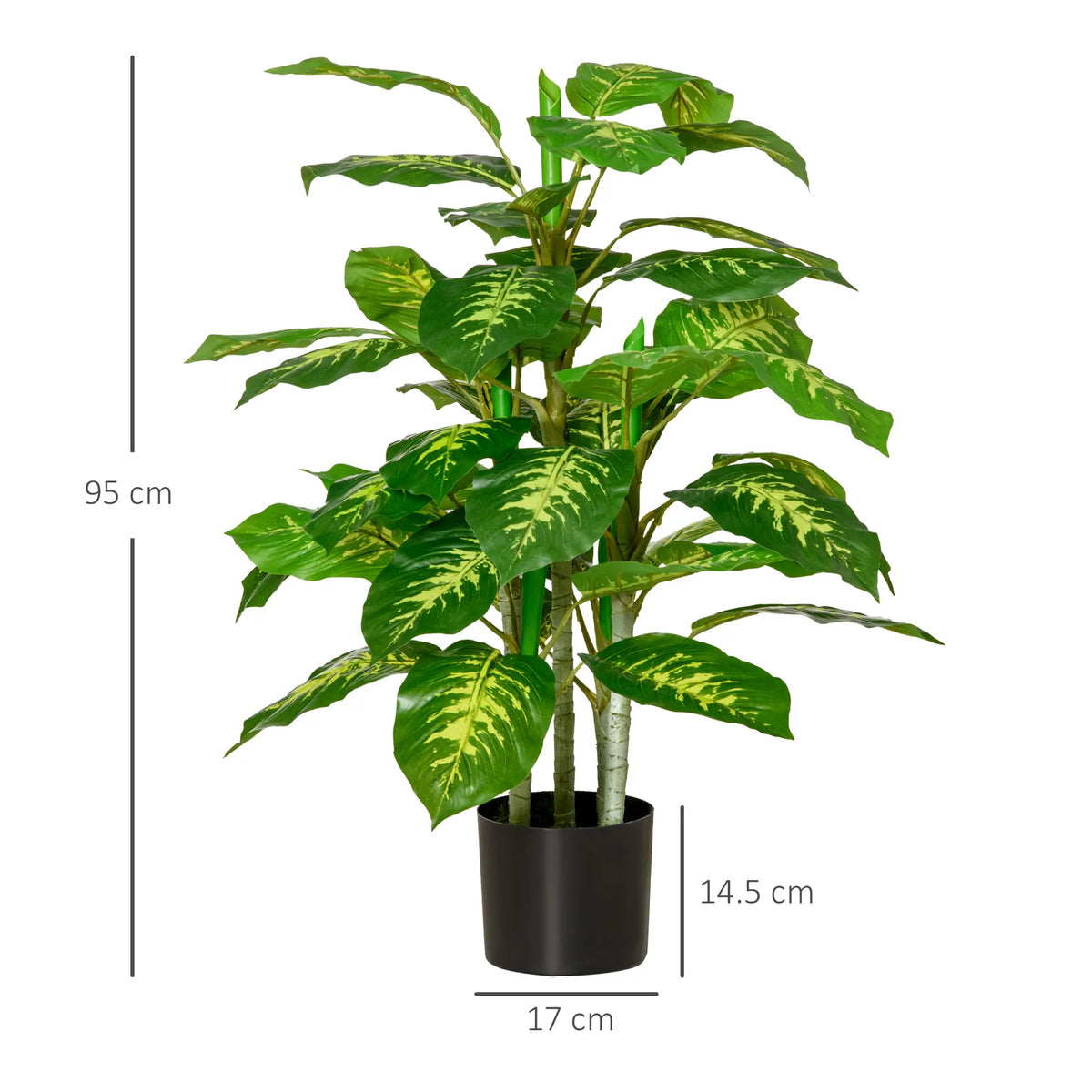 95cm Artificial Evergreen Tree Fake Plant in Pot Indoor Decor