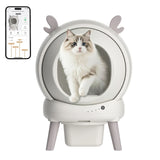 XXL Self Cleaning Cat Litter Box, 60L Automatic Tray with App Control