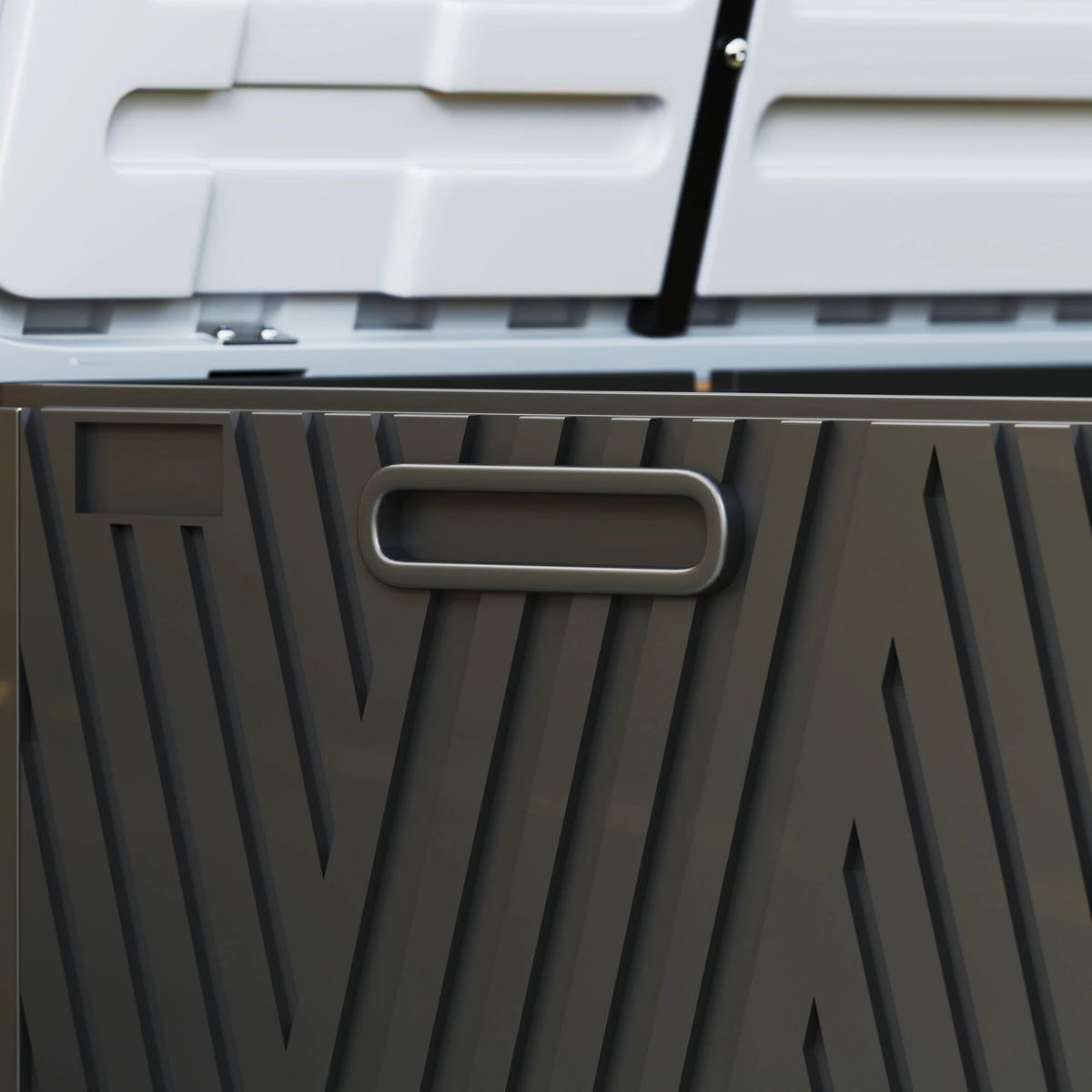 Garden Storage Box 380L Waterproof Two Layer HDPE with Gas Strut Lid and Lockable Option Outdoor