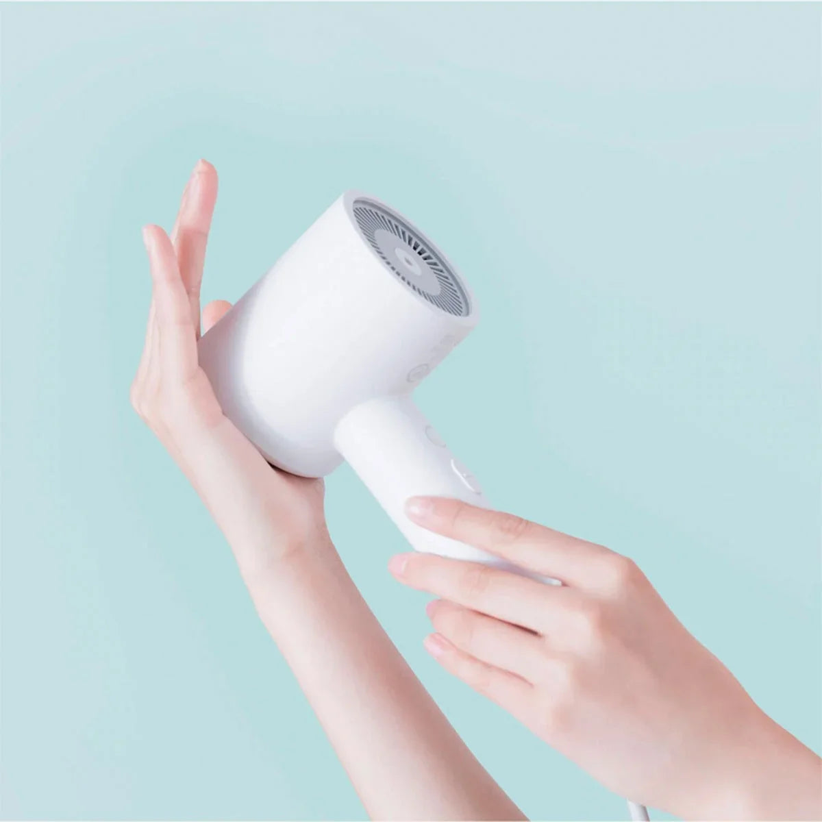 Ionic Hair Dryer H300 with 57°C Smart Temperature Control and Concentrator Nozzle, White