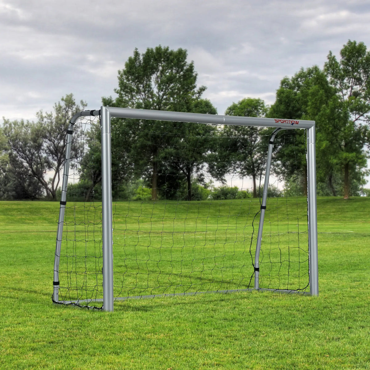 8ft x 5ft Football Goal with Steel Frame and Ground Stakes