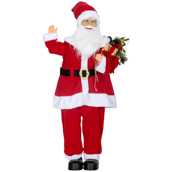 120cm Animated Santa Claus Christmas Decoration with LED Lights
