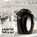 250W Handheld Electric Egg Beater 5 Speed Hand Mixer with Whisk and Dough Hook for Baking Cream and Cake Batter