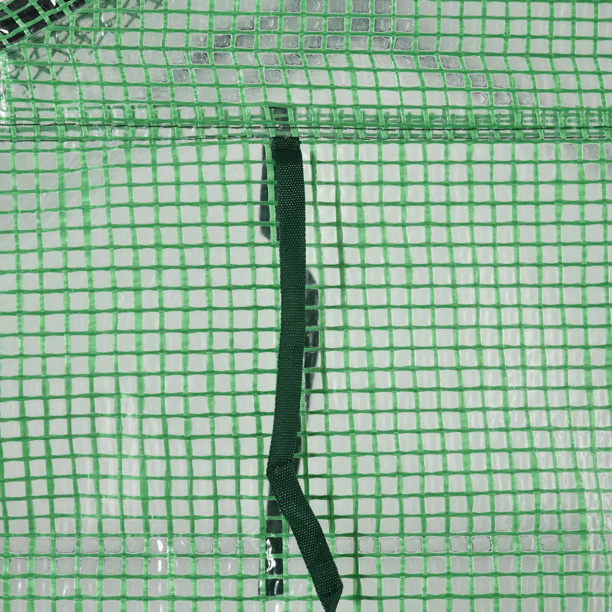 Walk-in Greenhouse with Shelving on Both Sides, 143 x 138 x 190cm, Dark Green