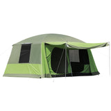 4-8 Person Two Room Dome Camping Tent with Porch Mesh Windows Zipped Doors and Carry Bag for Outdoor Adventures
