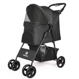Outdoor Puppy Stroller Lightweight Folding Universal Wheels for Small Medium Dogs Cats Travel