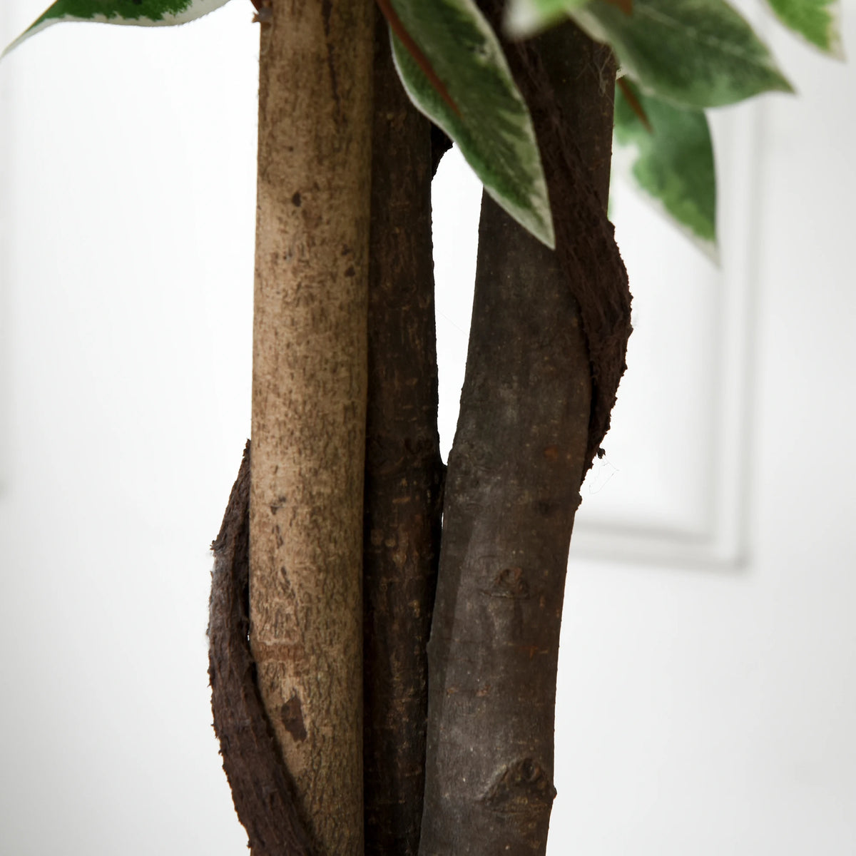 160cm/5.2ft Artificial Ficus Tree, Fake Plant in Pot for Indoor & Outdoor Use
