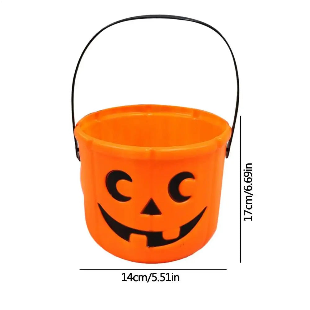 Halloween Pumpkin Trick or Treat Bucket with Handle