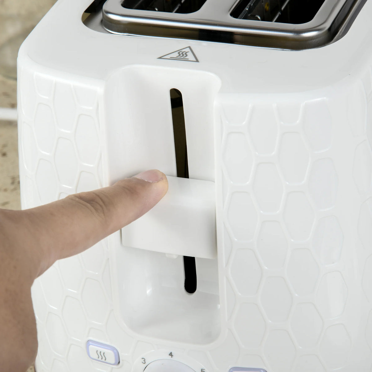 1.7L 3000W Fast Boil Kettle and 930W 2 Slice Toaster Set w/ Auto Shut Off White