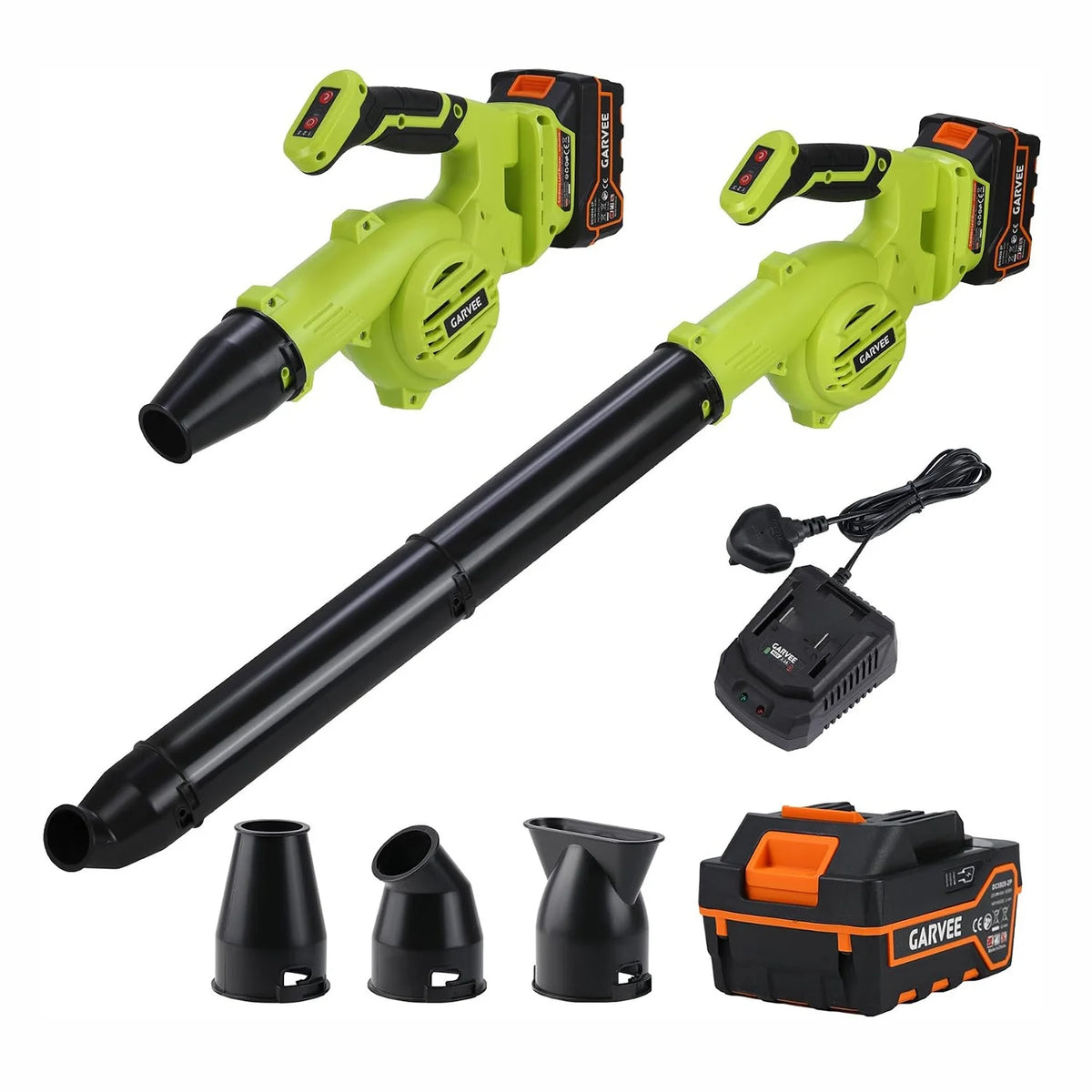 20V Brushless Cordless Leaf Blower with 4.0Ah Battery and Fast Charger, 6-Speed