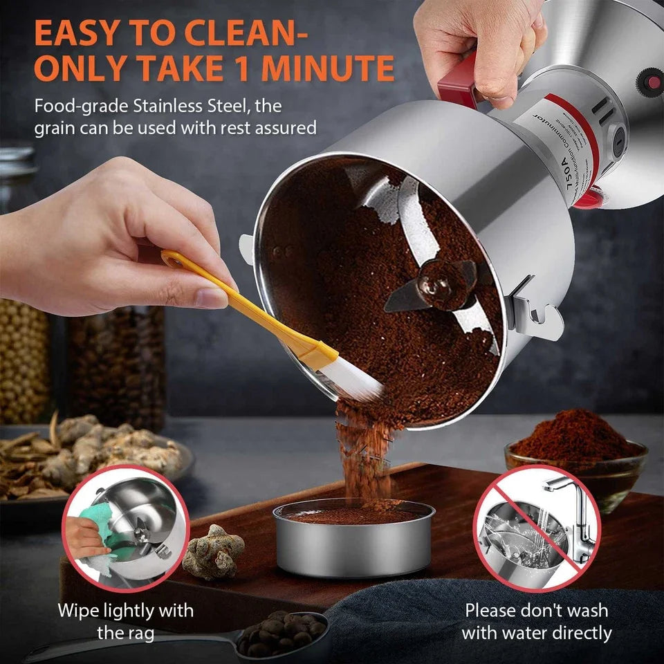 Electric Grain Grinder High Speed Spice Mill 2400W–4200W Commercial Powder Machine
