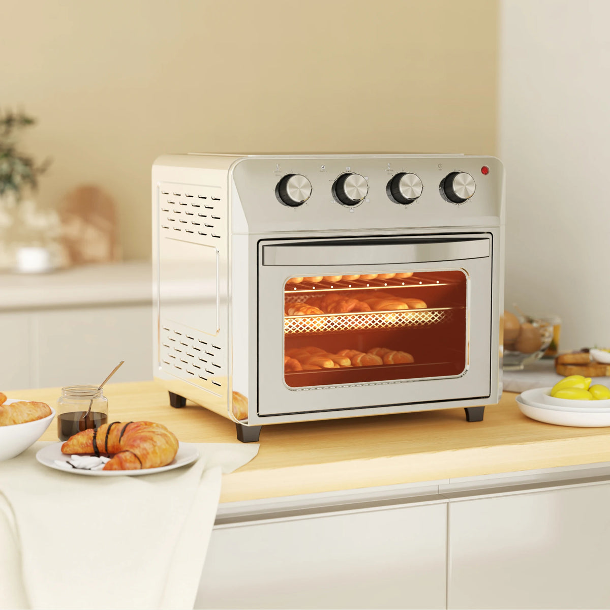 24L Air Fryer Oven, Small Electric Oven, Grill, Roast, Bake, 1600W