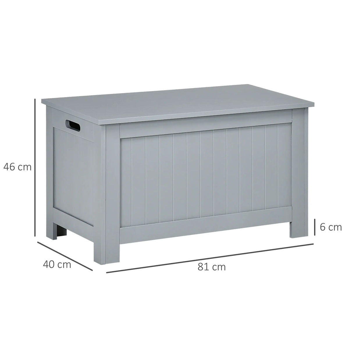 Large Storage Box Toy Chest Cabinet Unit Organiser with Safety Hinges