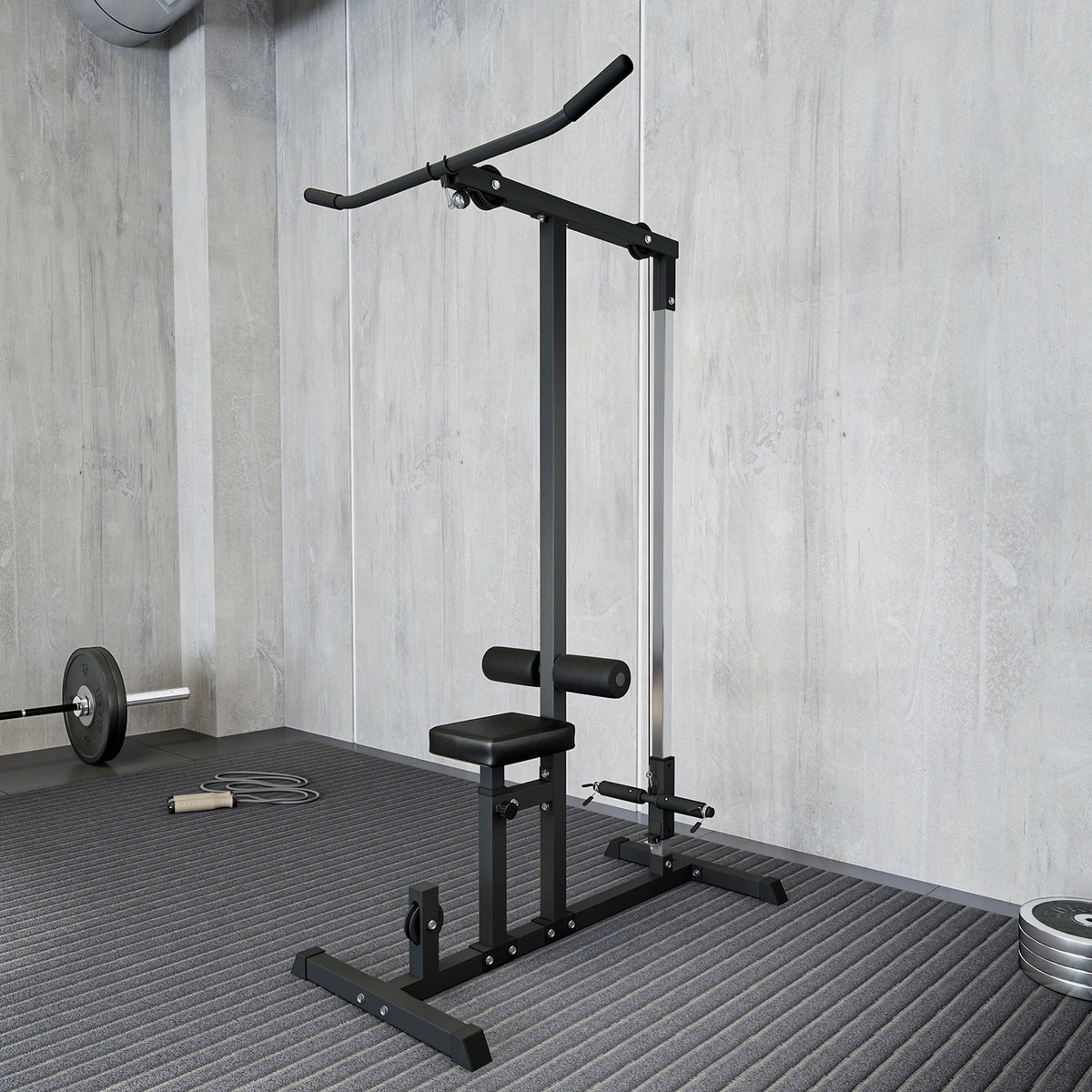 Exercise Pulldown Machine, Dip Station Power Tower Stand Adjustable Positions