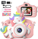 Kids Mini Digital Camera 20MP 1080P HD with 32GB Card 2 Inch Screen 8X Zoom and Auto Focus for Children Aged 6-12