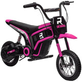 24V Kids Electric Motorbike Ride On with Twist Throttle Music and Horn 12 Inch Wheels Ages 8-12