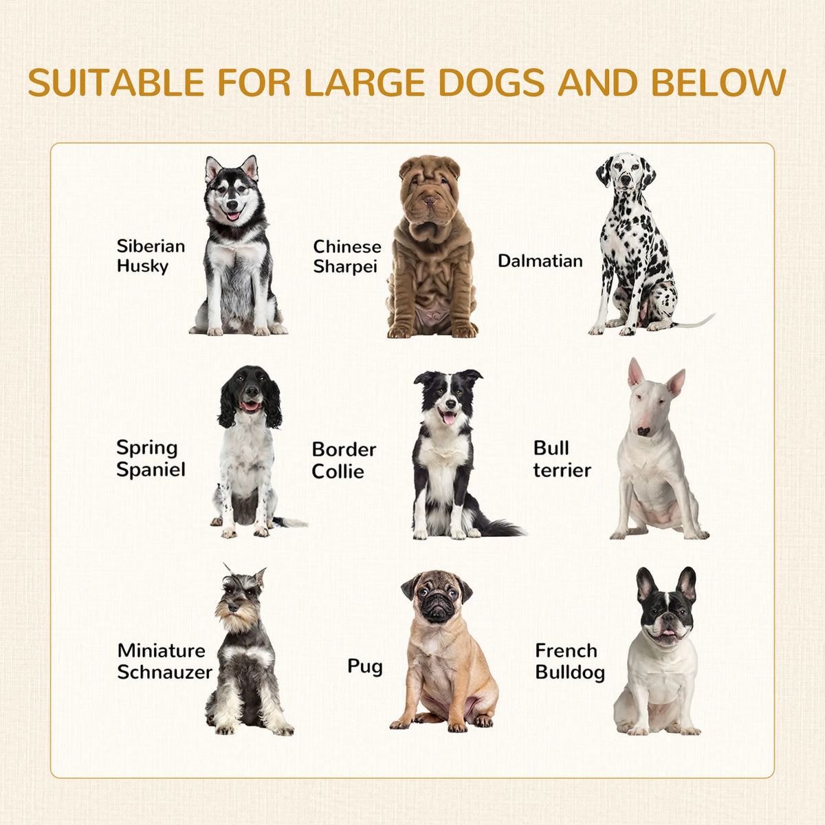 Pet Crate End Table with Washable Cushion for Dogs up to 30kg