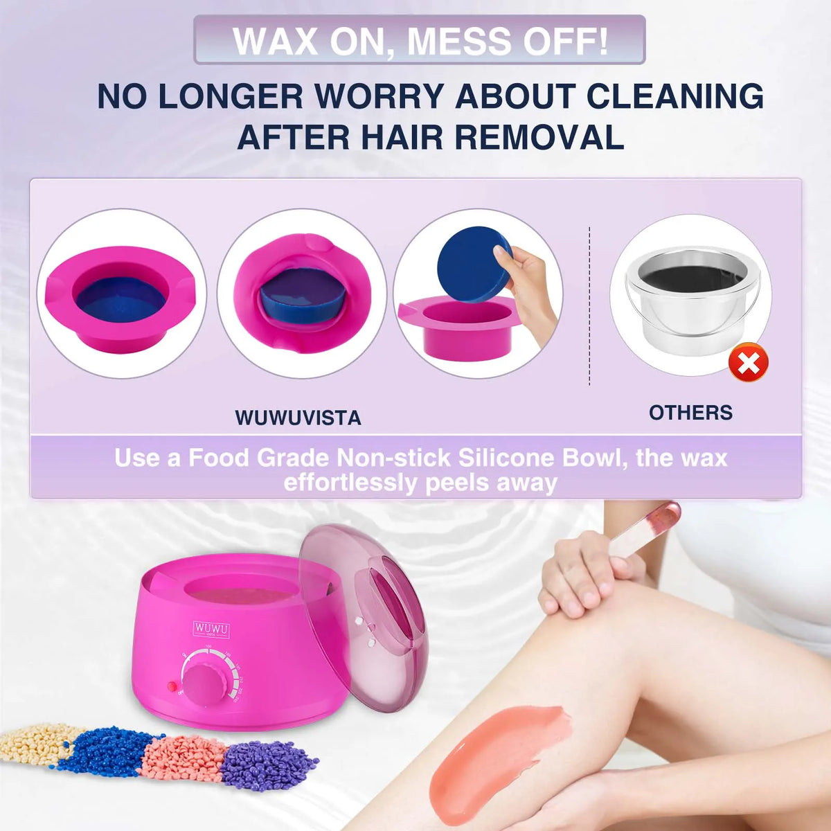 Hair Removal Wax Warmer for Face, Body and Bikini, UK Plug