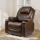 Power Lift Recliner Chair with Massage and Heat Faux Leather Comfort Seat