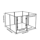 BINGOPAW 8 Panel Acrylic Dog Playpen Indoor Whelping Pen Box for Puppies Rabbits Small Animals