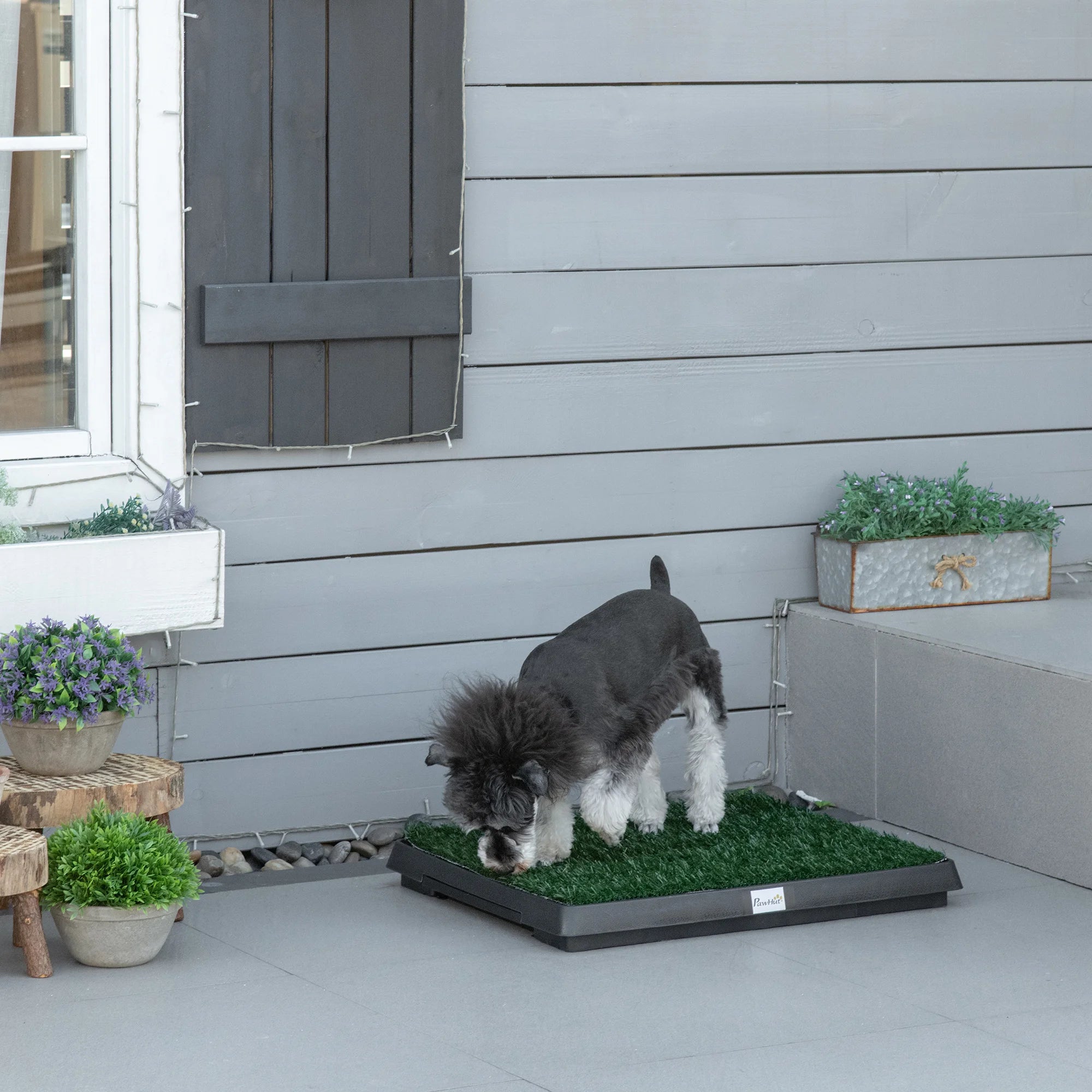 Dog Toilet Pet Potty 2 Layer Artificial Grass Mat with Urine Drawer Tray for Indoor and Outdoor Puppy Training