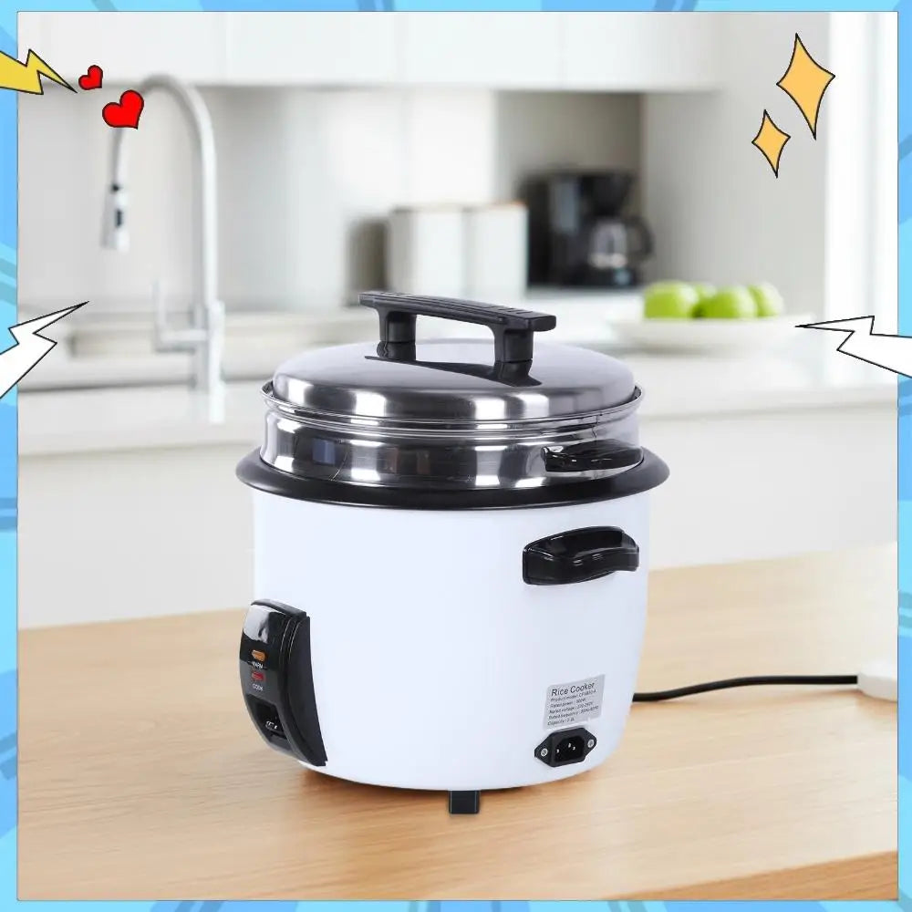 5L Electric Rice Cooker with Steamer, Non-Stick Pot and Automatic Keep Warm