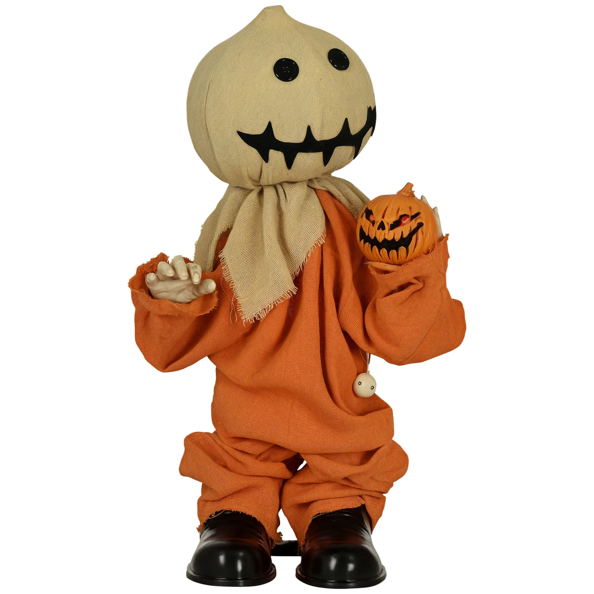 80cm Outdoor Halloween Witch Prop with Light-Up Eyes