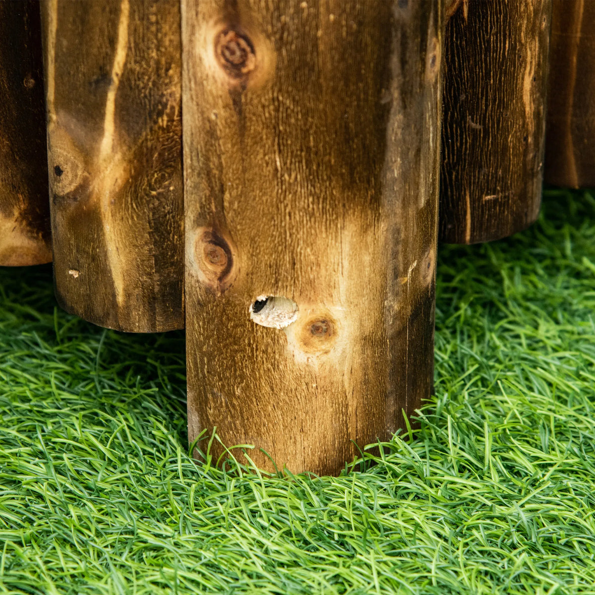 Raised Flower Bed, Wooden Rectangular Planter Box on 4 Legs