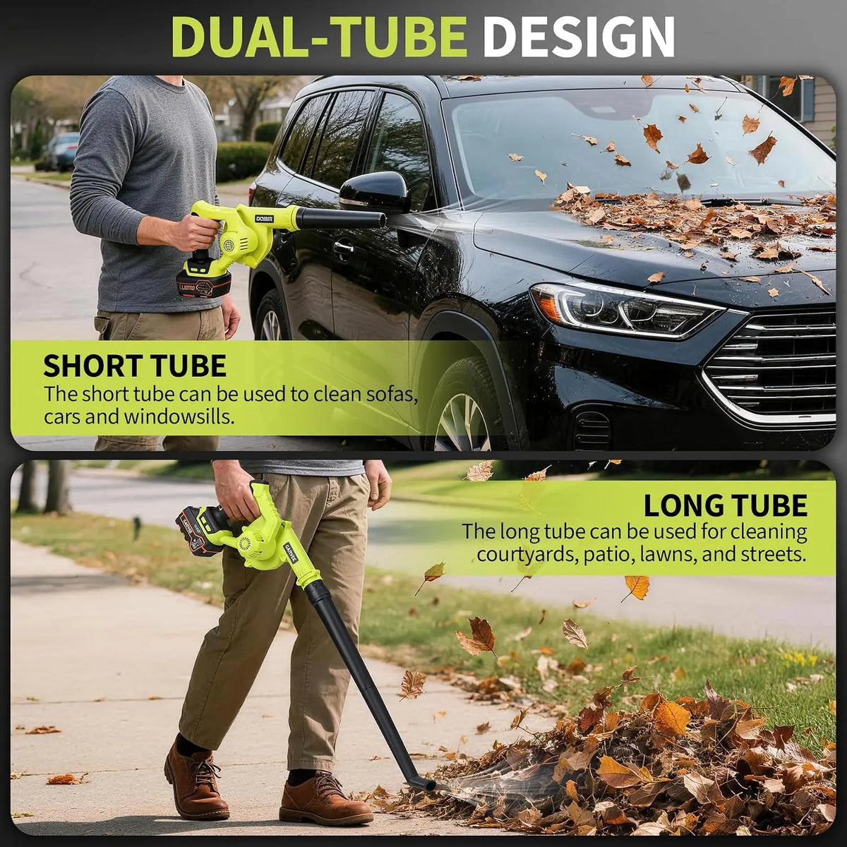20V Brushless Cordless Leaf Blower with 4.0Ah Battery and Fast Charger