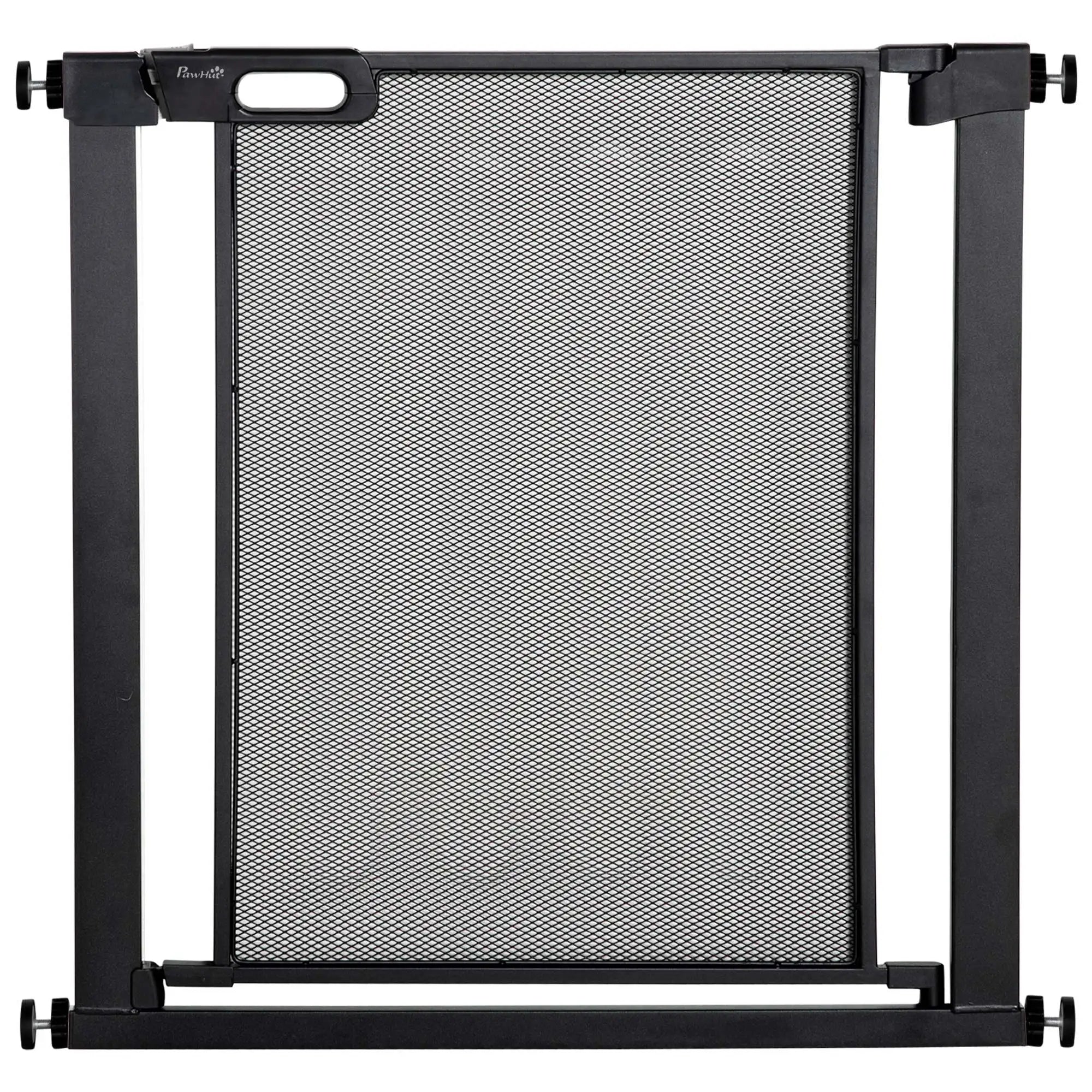 Pressure Fit Safety Gate for Stairs Doorways and Hallways with Auto Close and Single Hand Operation for Pets and Dogs