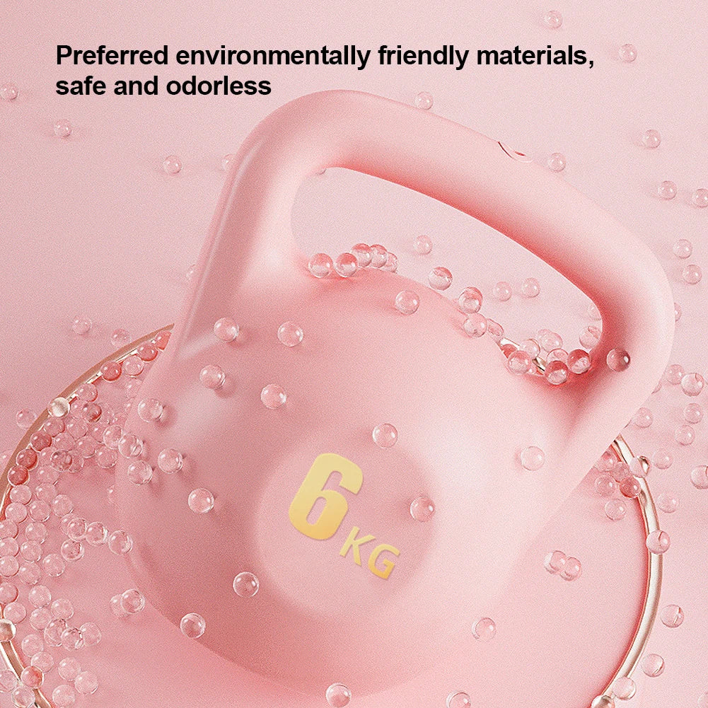 Water Filled Kettlebell 5-10kg Soft Shock Proof PE with Anti Slip Grip Adjustable Weight Home Gym