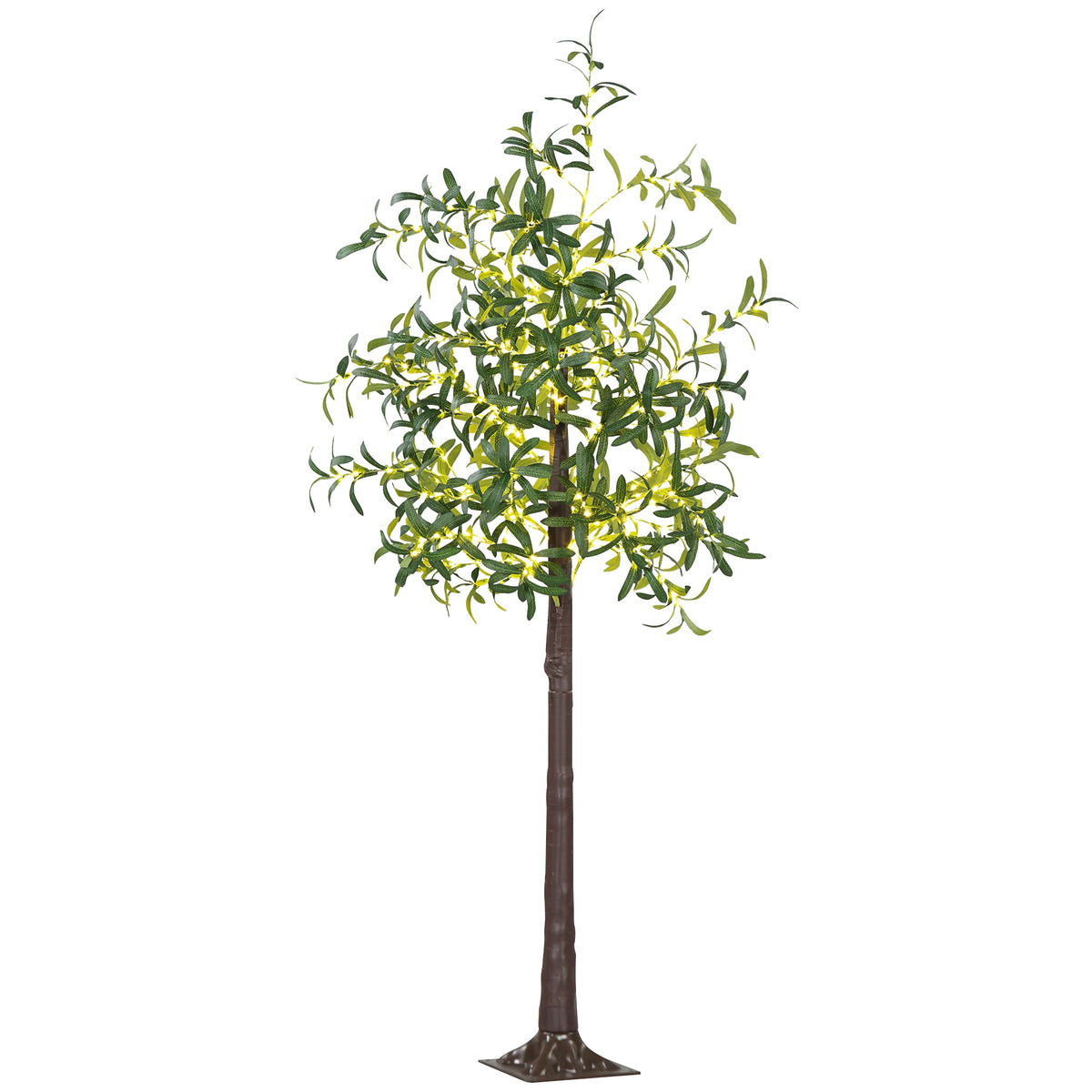 180cm Artificial Olive Tree with 300 Warm White LED Lights