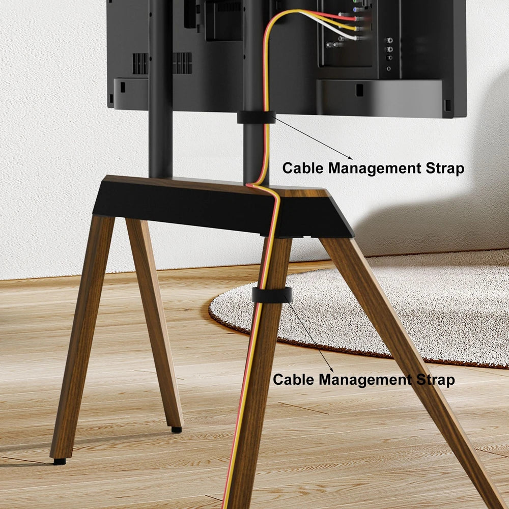Height Adjustable Heavy Duty TV Floor Stand for 40-86 Inch TVs, 160-190cm, 50kg Capacity