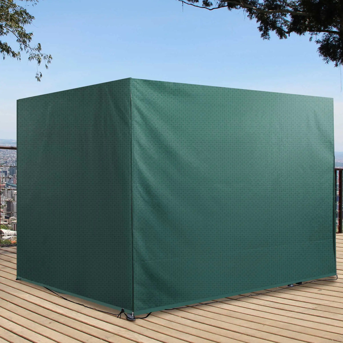3 Seater Swing Chair Cover 215 x 155 x 150cm, Heavy Duty PE Garden Cover