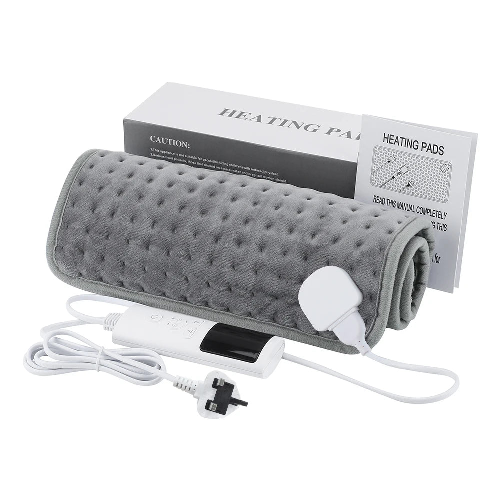 Electric Heating Pad 60 x 30cm with 9 Heat Settings and 4 Timers