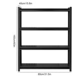 Multi Layer Metal Storage Rack Adjustable Shelf Heavy Duty Utility Organiser for Home