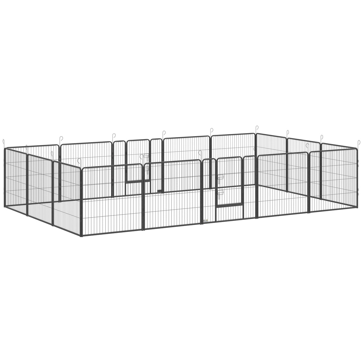 16-Panel Heavy Duty Puppy Play Pen for Small and Medium Dogs, 80cm High