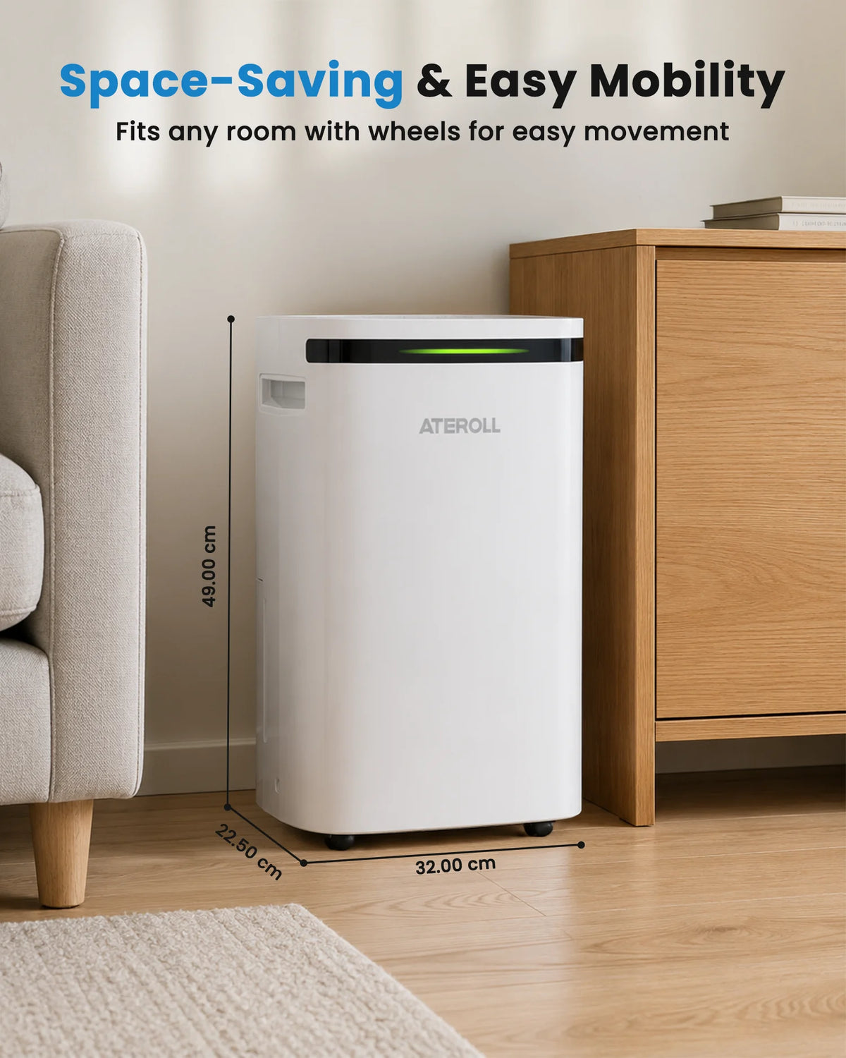 20L per Day Dehumidifier with Sleep Mode and 24-Hour Timer
