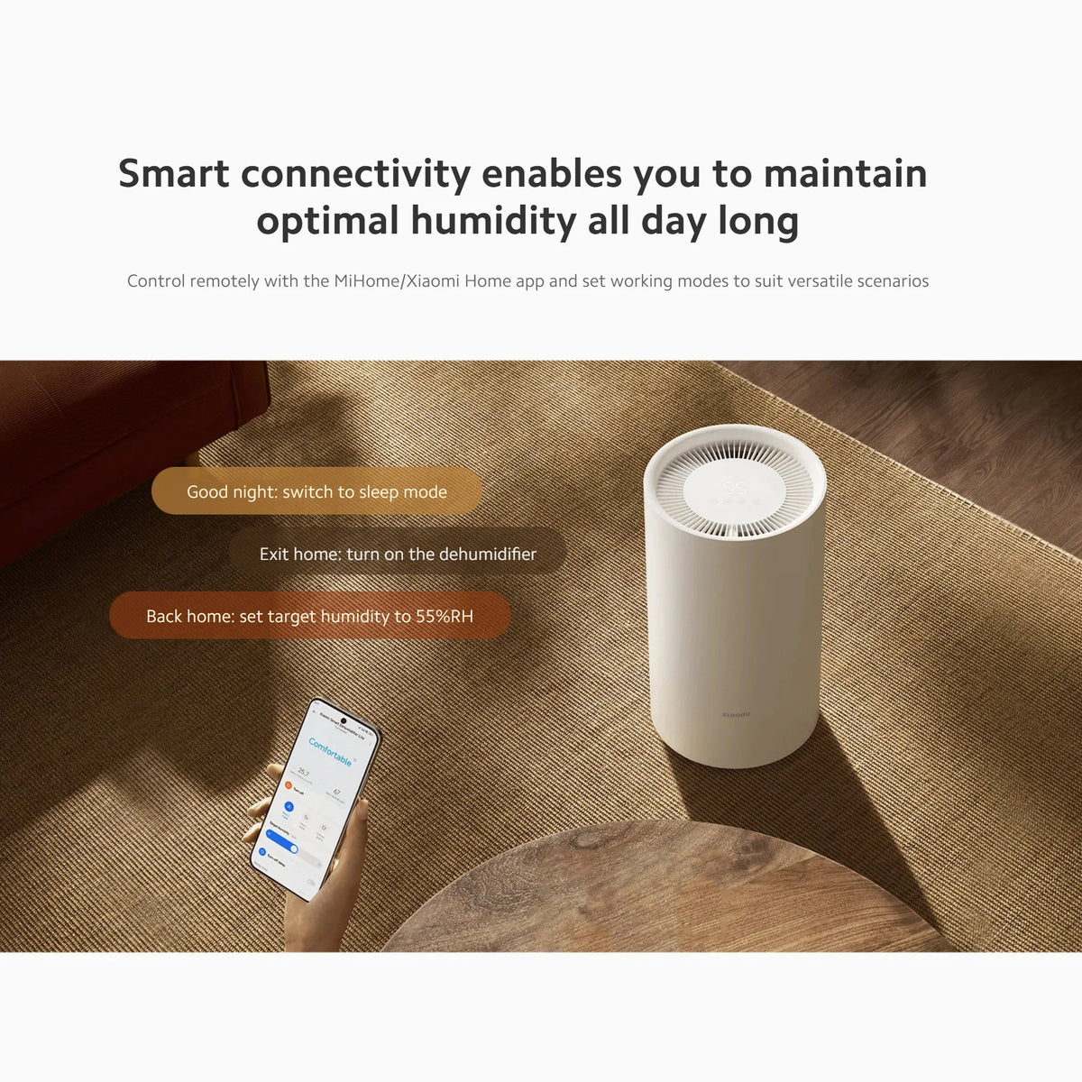 Smart Dehumidifier 13L/Day with Wi-Fi App Control, Model DM-CS13BFA5B